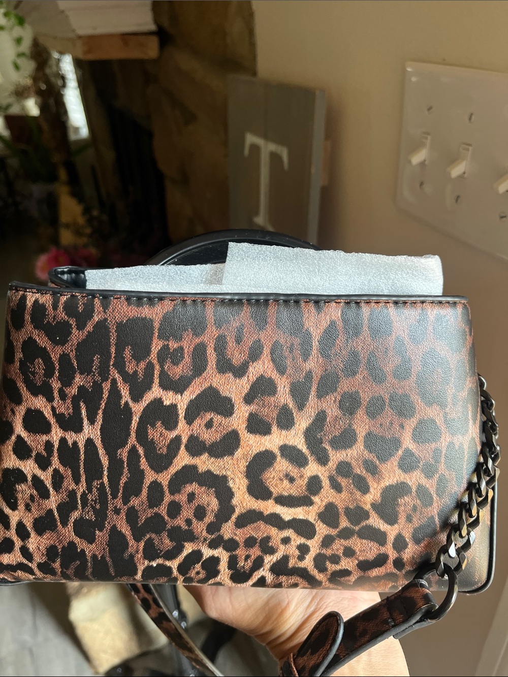 Steve Madden Leopard Print Crossbody Bag in Brown and Black - Picture 10 of 13